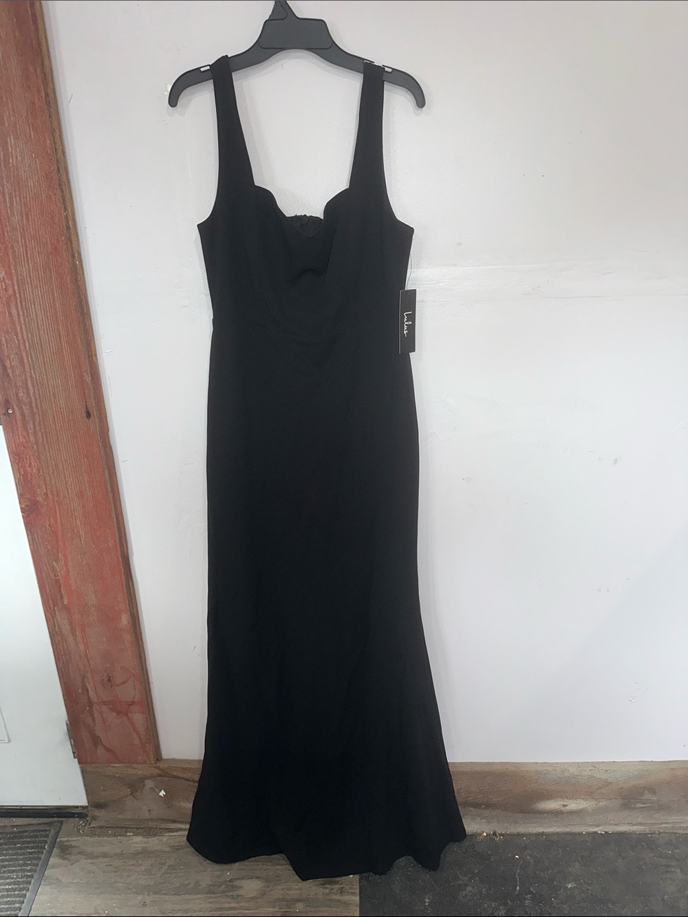 Lulu's Black Sleeveless Cowl Neck Maxi Dress